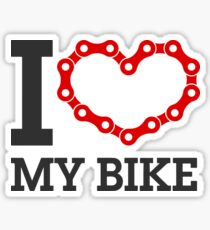 i love my bike Sticker