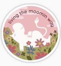 live the moomin way Sticker