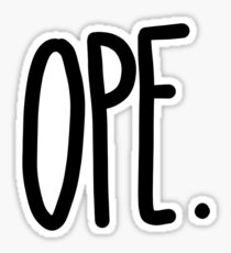 OPE Sticker
