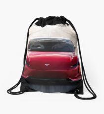 Tesla Roadster Newest Model ( 2020) Drawstring Bag