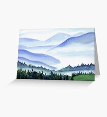 Watercolor mountains Greeting Card