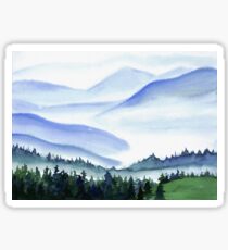 Watercolor mountains Sticker