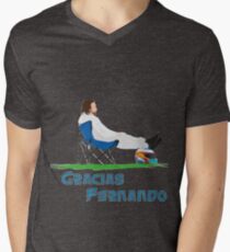 Gracias Fernando! Men's V-Neck T-Shirt