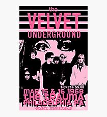 Velvet Underground Philadelphia Poster Photographic Print