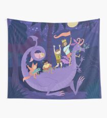 Nighttime Dragon Ride Wall Tapestry