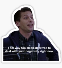 Sleep Deprived Jake Peralta Sticker