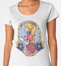 Stained-Glass Peach Women's Premium T-Shirt