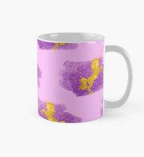 Golden Glitter Einhörner auf Pink Tasse