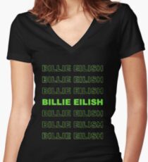 Billie Eilish Shirt mit V-Ausschnitt