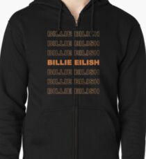 billie eilish Zipped Hoodie