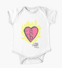 One tree hill- Burning Heart Short Sleeve Baby One-Piece