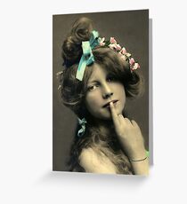 *Sssshhhhh* Vintage Beauty Greeting Card