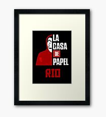 la casa de papel Framed Print