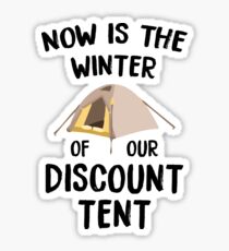 Pegatina Ahora es el invierno de nuestra tienda de descuento
