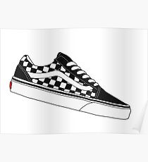 Vans Old Skool Low - Checkerboard Poster