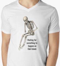 Oak Island Nova Scotia Curse Treasure Hunting Apparel Men's V-Neck T-Shirt
