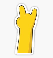 Simpsons Hand - Rock 2 Sticker