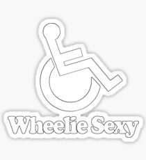 Wheelchair Wheelie Sexy Disability Sticker