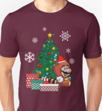Mario Tanooki Around The Christmas Tree Unisex T-Shirt