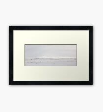 White Framed Print
