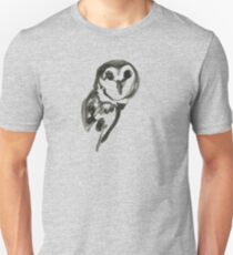 Snowy owl brush and ink Unisex T-Shirt