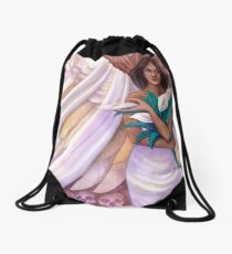 Angel in the Ossuary Drawstring Bag