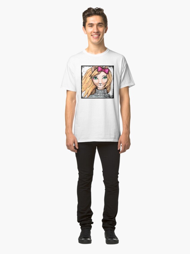 Alternate view of Cat Girl Classic T-Shirt