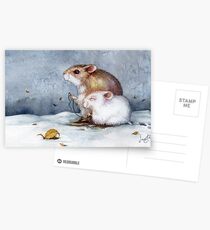 First Snow Postcards