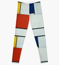 Legging Piet Mondrian, Arte Abstracto, Famoso Europeo