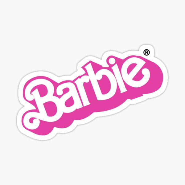 barbie car sticker