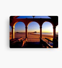 Nobbys Sunrise (From Nobbys Beach) Canvas Print