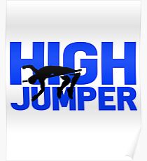 Hochspringer Hochsprung Stabhochsprung Geschenk Poster