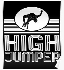Hochspringer Hochsprung Stabhochsprung Geschenk Poster