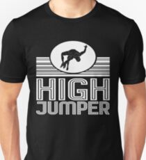 Hochspringer Hochsprung Stabhochsprung Geschenk Unisex T-Shirt