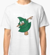 Christmas Tree Dabbin Through The Snow Classic T-Shirt