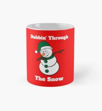 Snowman Dabbin Through The Snow Mug