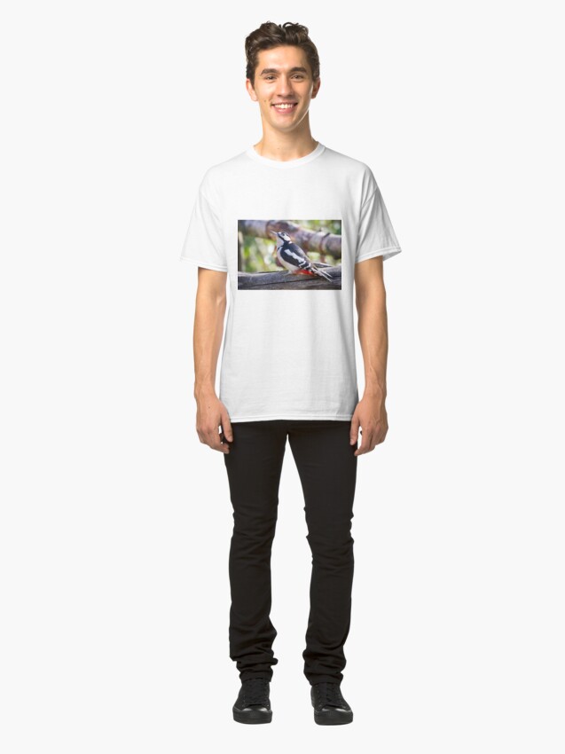 Alternate view of Great Spotted Woodpecker (Dendrocopos major) Classic T-Shirt