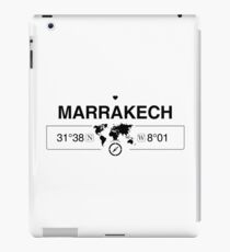 Marrakech Morocco with World Map Coordinates GPS iPad Case/Skin