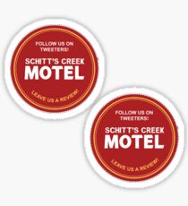 Schitts Creek Find Us On Tweeters Coaster Sticker