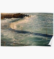 sea,rail,curve Poster