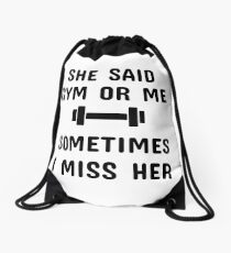 GYM OR ME Drawstring Bag