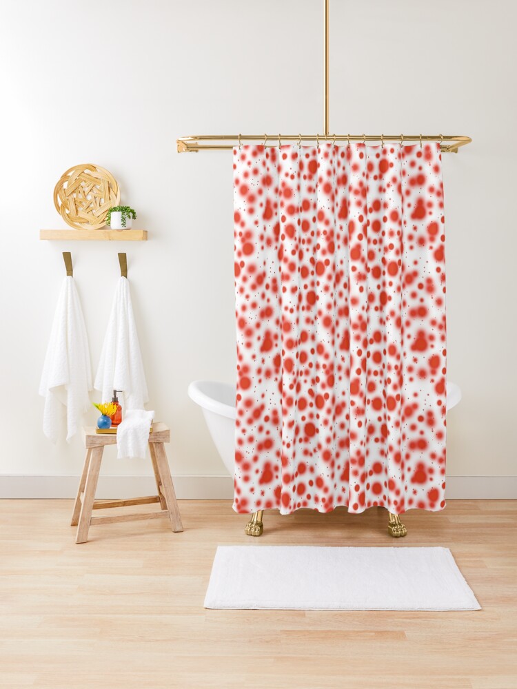 Blood Splatter Pattern Shower Curtain By Tmbtm Redbubble
