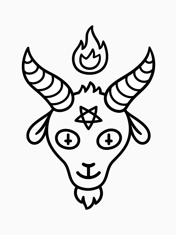 "Cute cartoon Baphomet, Satanic symbol" T-shirt by irmirx | Redbubble