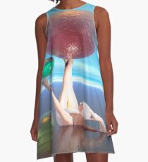 Bañista con esferas de colores A-Line Dress