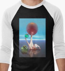 Bañista con esferas de colores Baseball ¾ Sleeve T-Shirt