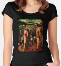 Spule Tailliertes Rundhals-Shirt