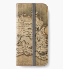 Skyrim-Karte iPhone Flip-Case/Hülle/Klebefolie
