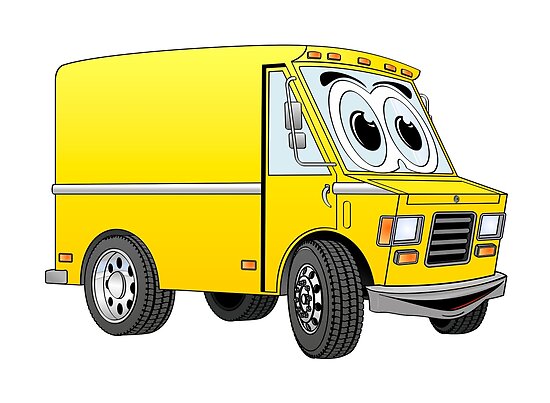 "Yellow Mini Van Cartoon" Posters by Scott Hayes | Redbubble