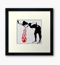 Lámina enmarcada Lovesick - Banksy, Streetart Street Art, Grafitti, Obras de arte, Diseño para hombres, Mujeres, Niños