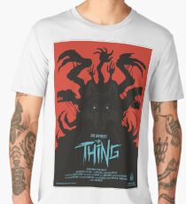 The Thing 1982 American science fiction horror Movie Poster Men's Premium T-Shirt